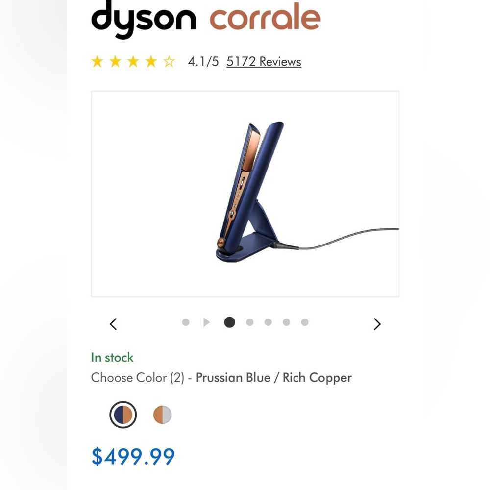 Dyson Corrale hair straightener new in box
